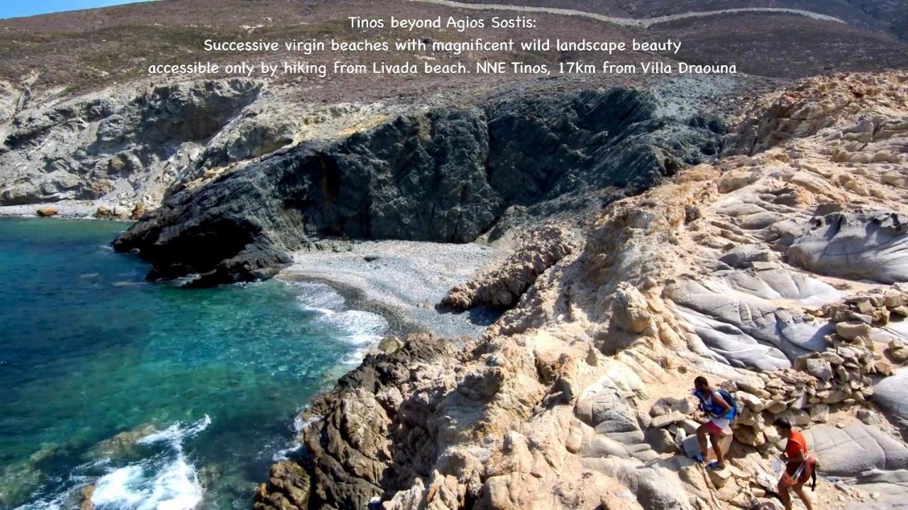 Amazing View Villa Draoúna, Agios Sostis, Tinos Agios Sostis  Esterno foto