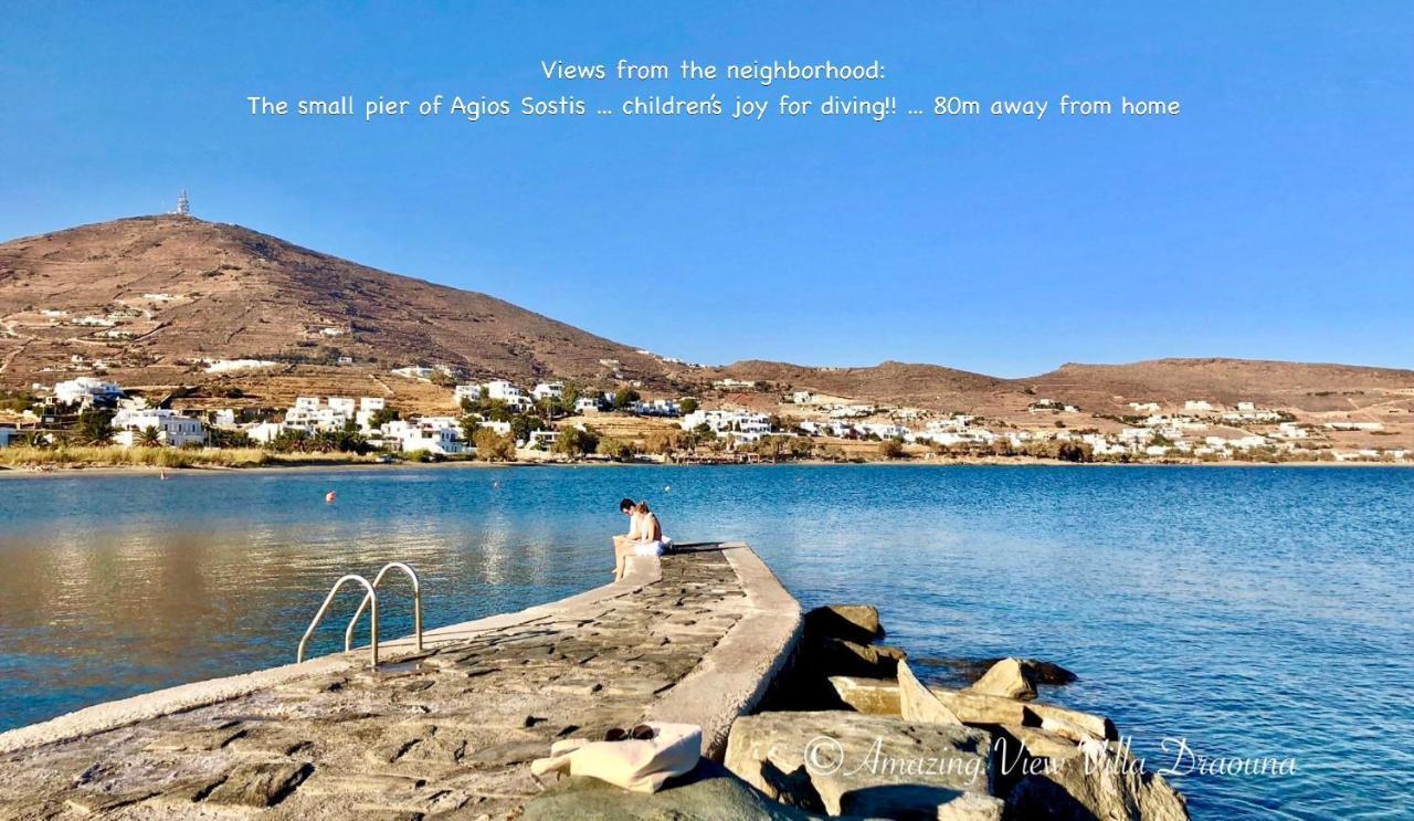 Amazing View Villa Draoúna, Agios Sostis, Tinos Agios Sostis  Esterno foto