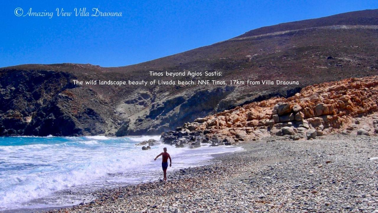 Amazing View Villa Draoúna, Agios Sostis, Tinos Agios Sostis  Esterno foto