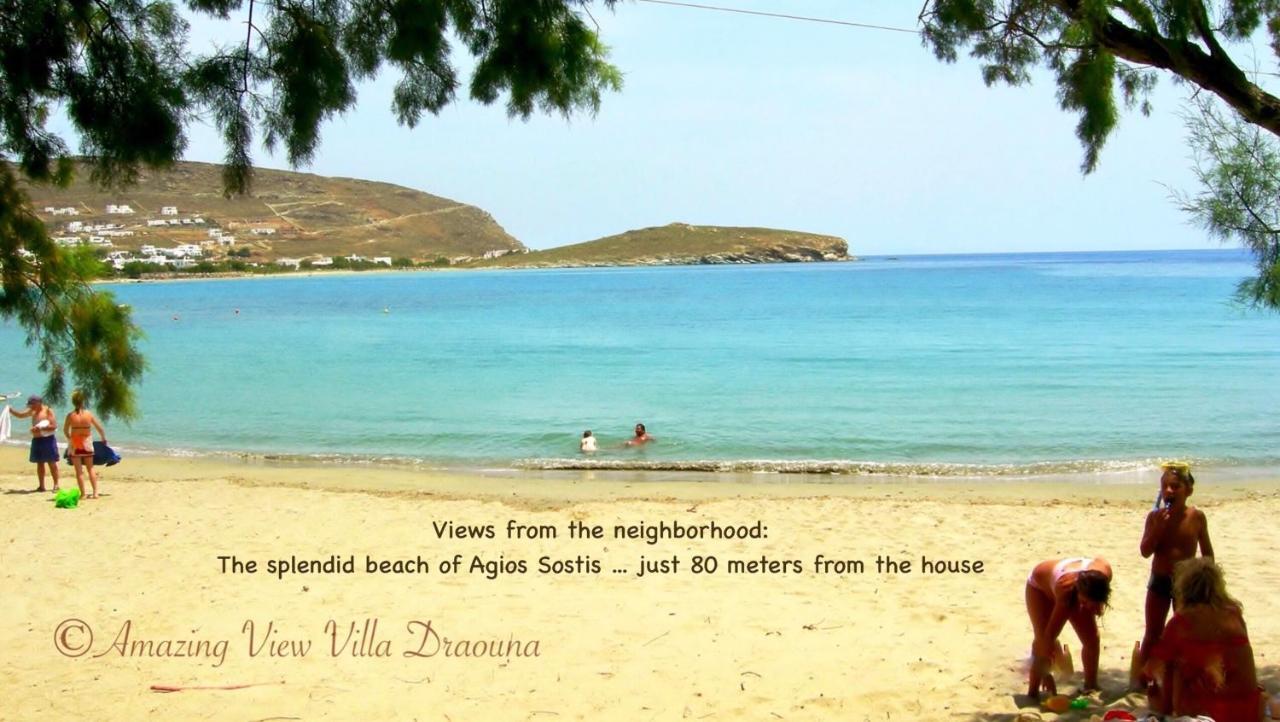 Amazing View Villa Draoúna, Agios Sostis, Tinos Agios Sostis  Esterno foto