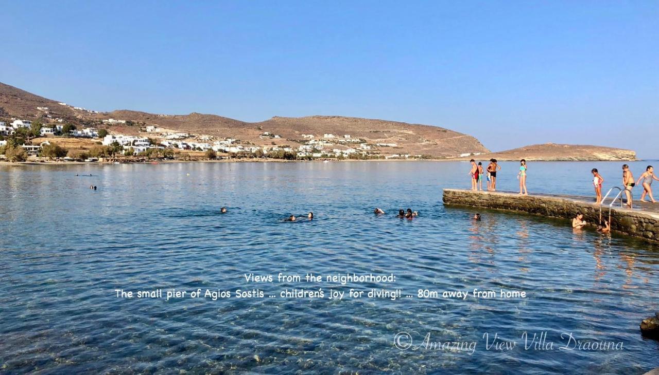 Amazing View Villa Draoúna, Agios Sostis, Tinos Agios Sostis  Esterno foto